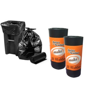 MAKE BOLSA RESIDUO E/ROLLO 45x60 x 20u